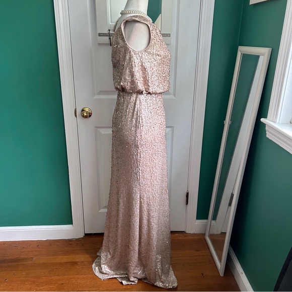 Mother of Bride/Groom Champagne Sequin Gown 6 - Picture 7 of 13